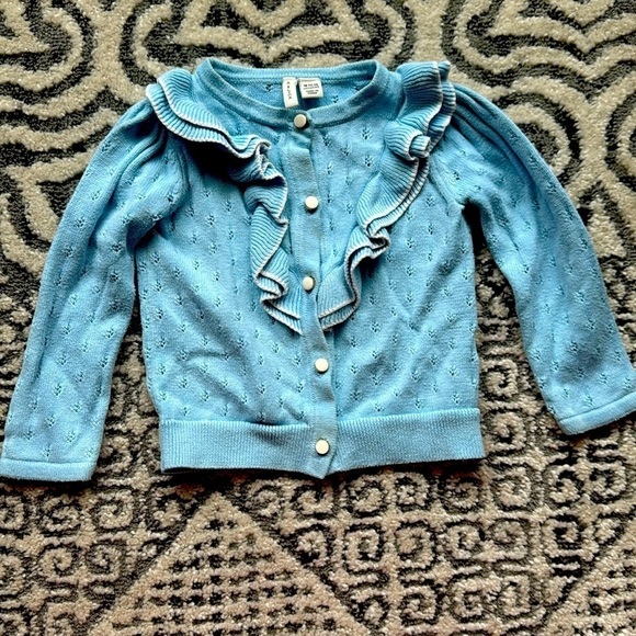 Janie and Jack Other - Janie and Jack powder blue cardigan size 18-24 months